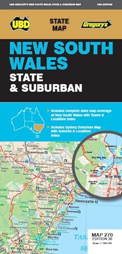 New South Wales State & Suburban Map 270 30th
