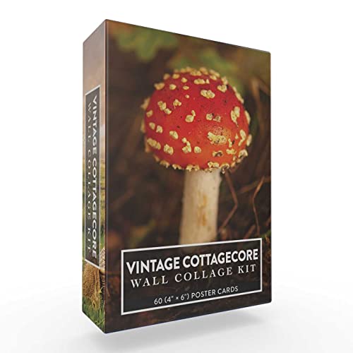 Vintage Cottagecore Wall Collage Kit: 60 (4" x 6") Poster Cards 