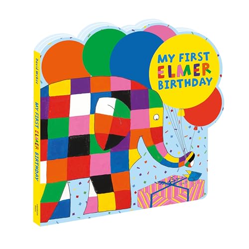 My First Elmer Birthday: Shaped board book
