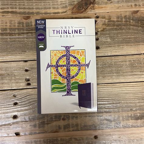 NRSV, Thinline Bible, Cloth over Board, Navy, Comfort Print